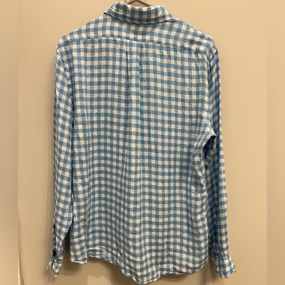 Brooks Brothers Regent Fit Linen (Baird McNutt) Button Down - Picture 2 of 4